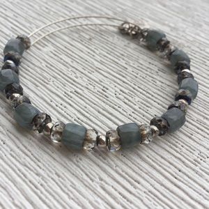 Blue and silver retired ALEX AND ANI bracelet